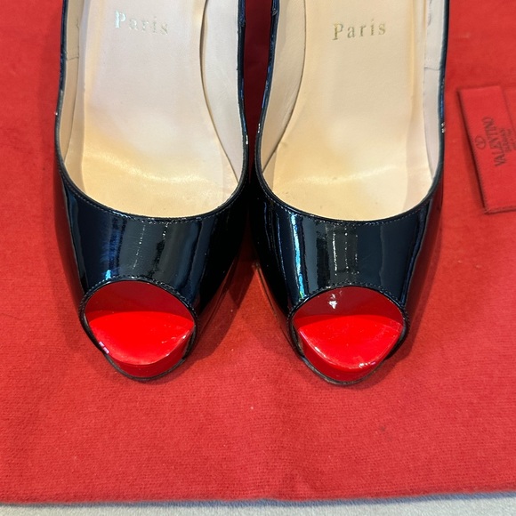 Brand New Authentic Christian Louboutin Patent Leather Very Prive Platform Heel - Picture 5 of 9